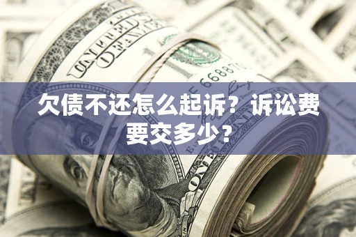 武汉欠债不还怎么起诉？诉讼费要交多少？