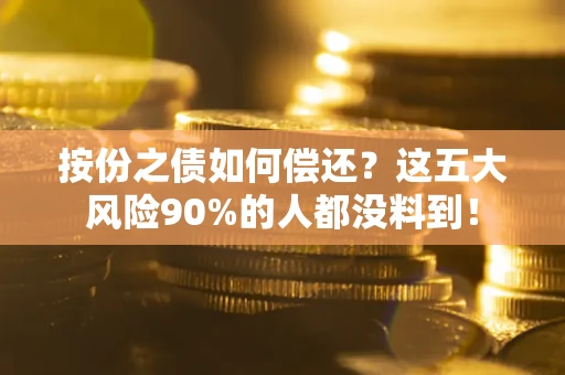 武汉按份之债如何偿还？这五大风险90%的人都没料到！