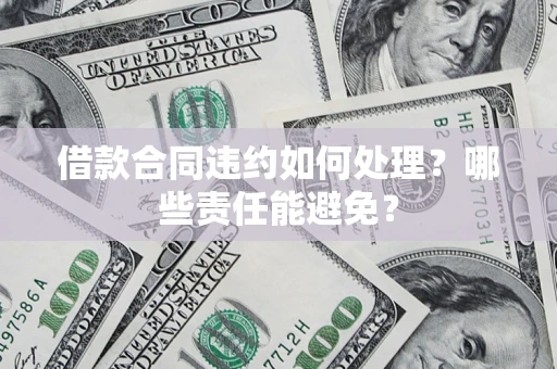武汉借款合同违约如何处理？哪些责任能避免？