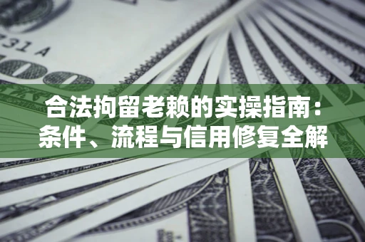 武汉合法拘留老赖的实操指南：条件、流程与信用修复全解析